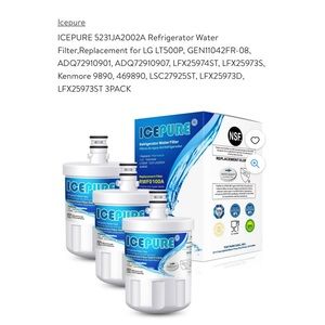 2 PAK ICEPURE REPLACEMENT REFRIDGERATOR FILTERS